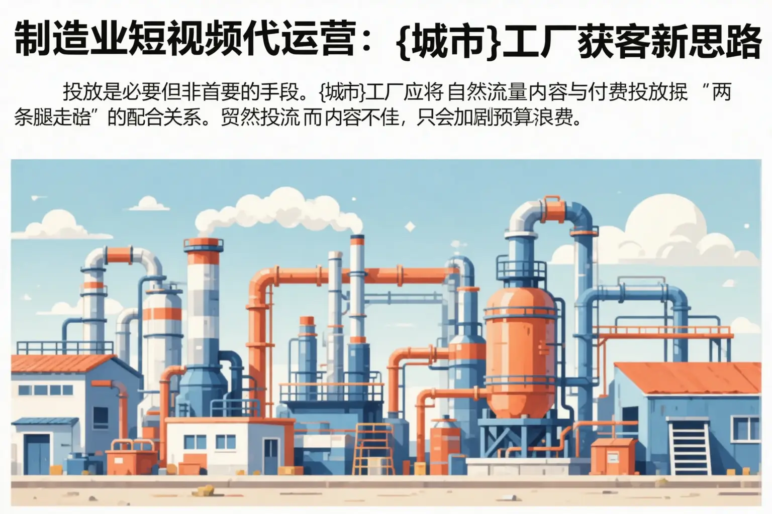 制造业短视频代运营：青县工厂获客新思路